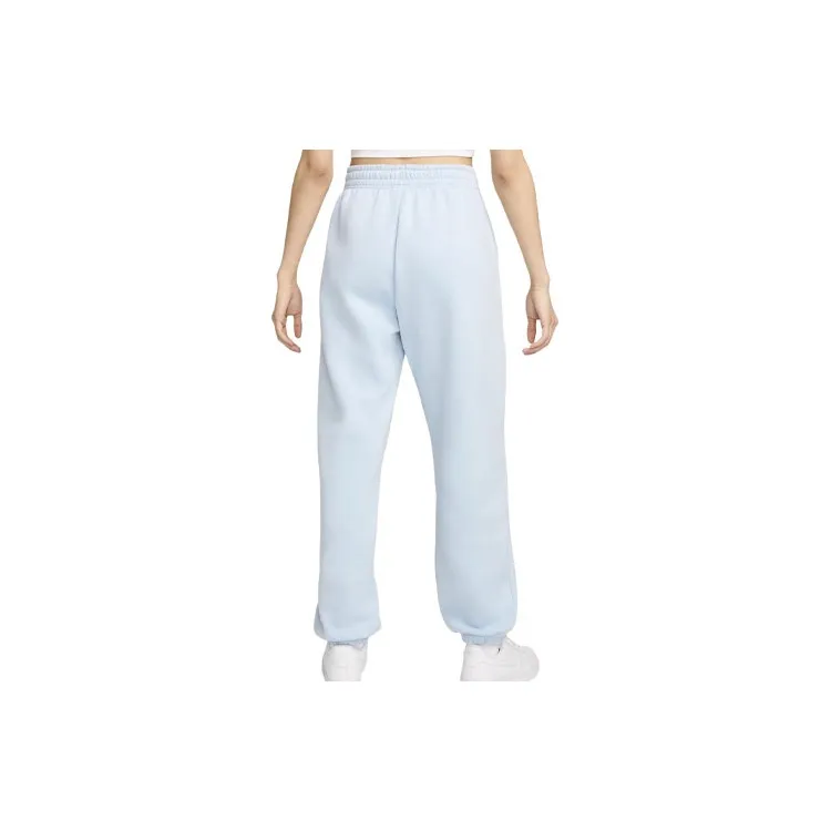 Nike Sportswear Phoenix Fleece Knitted Sports Pants Women's Sky Blue-1