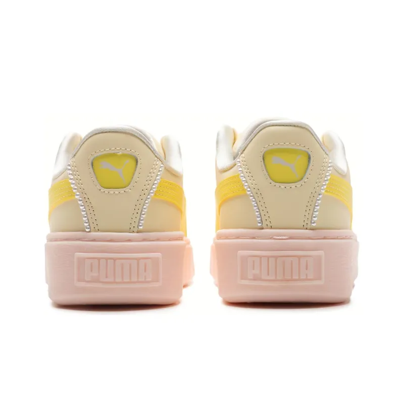 PUMA Suede Classic Low 'Light Pink Yellow' Women's-2