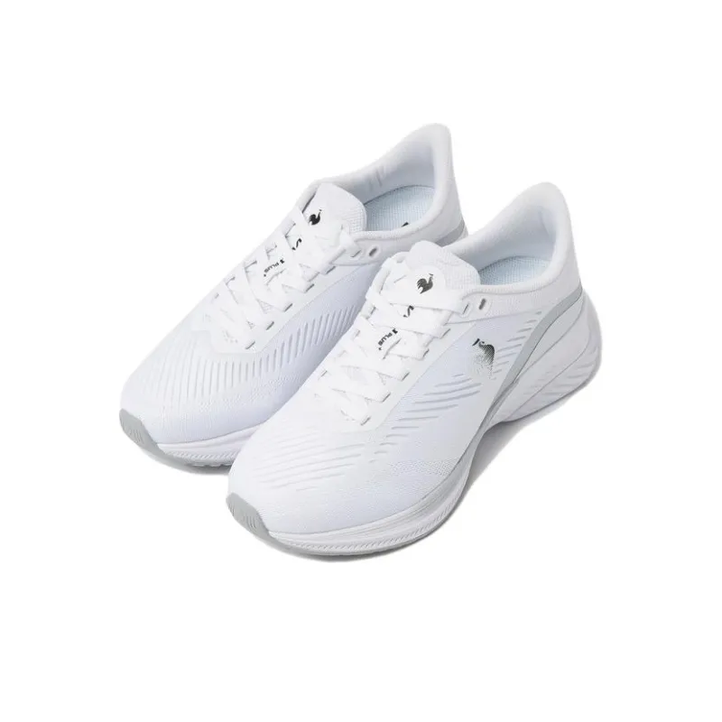 Le Coq Sportif Cushioning Anti-Slip And Wear-Resistant Low-Top Running Shoes Unisex White Gray-2