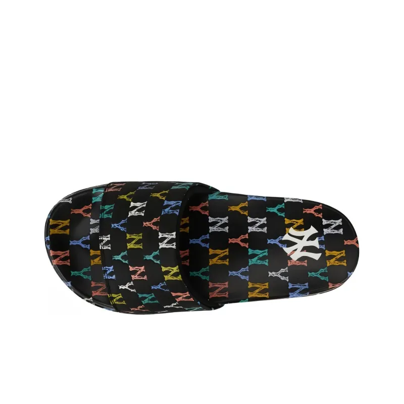 MLB MONOGRAM Reading Collection Quiet Slide Slippers Unisex Black-3