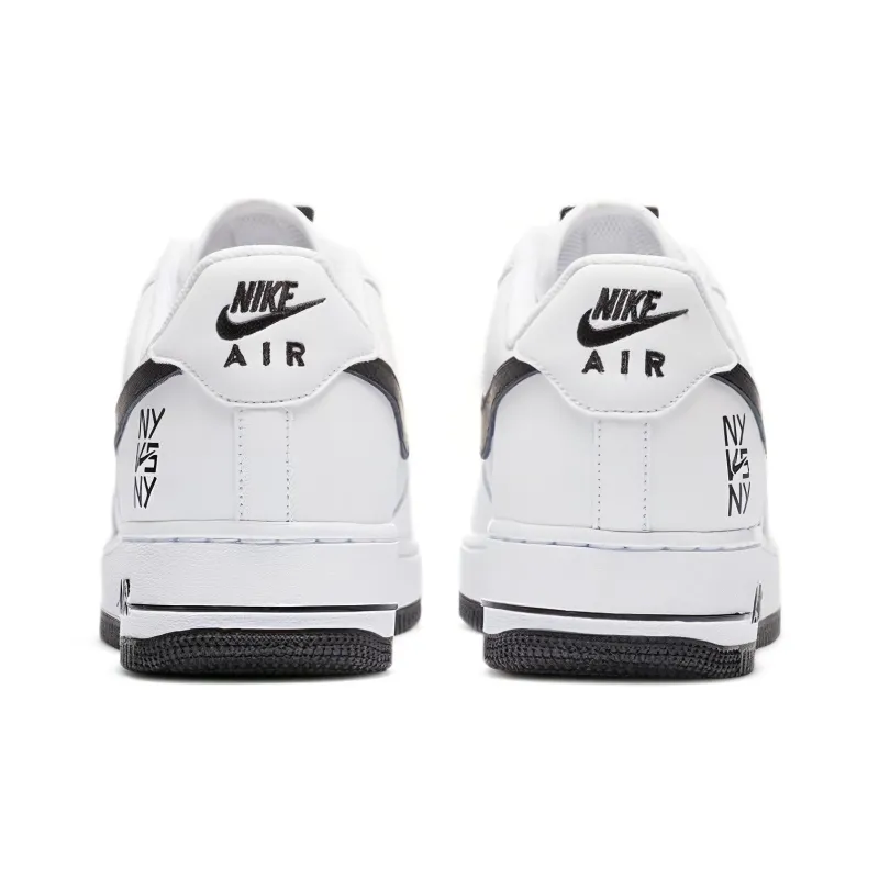 Nike Air Force 1 Low Ny Vs. Ny White Black 2020-4