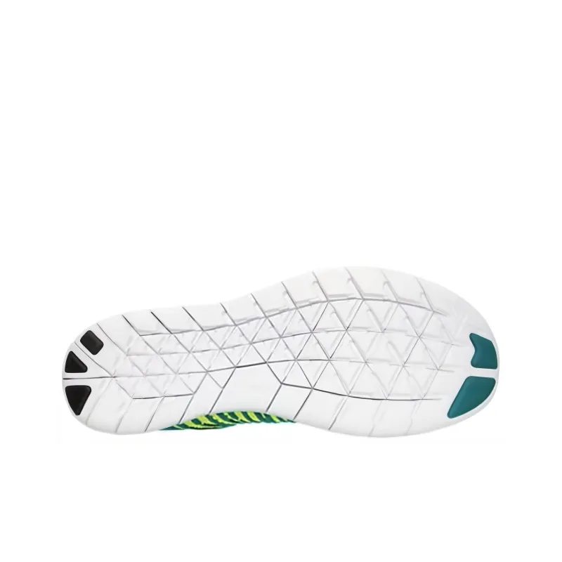Nike Free RN Flyknit Cushioned Slip-Resistant Low-Top Casual Running Shoes Unisex Turquoise-4