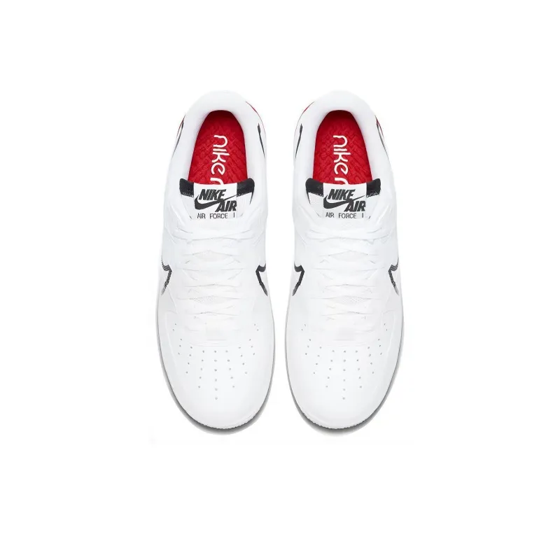 Nike Air Force 1 React White Black Red-3