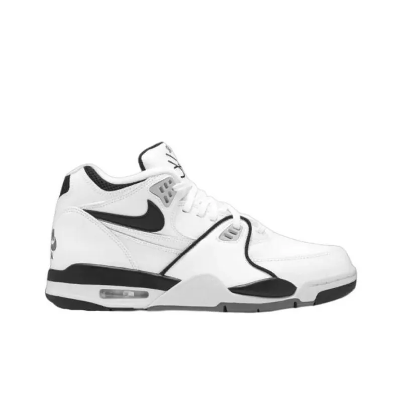 Stussy x Nike Air Flight 89 Slip Resistant Mid Top Vintage Basketball Shoes Men's Black White-1