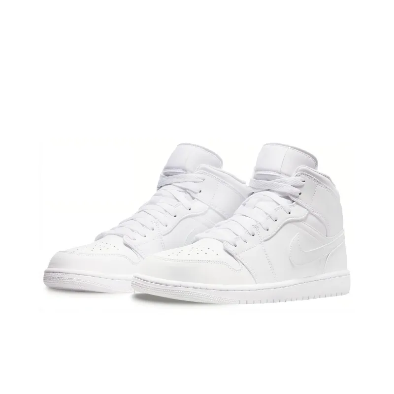 Air Jordan 1 Mid 'Triple White' 2022-2