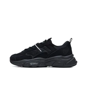 FILA Wear Resistant Running Shoes Black Women's