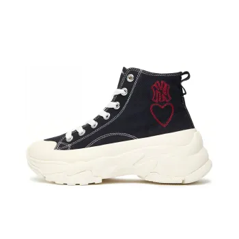 MLB Chunky High Anti Slip And Wear Resistant Lightweight High Top Canvas Shoes Unisex