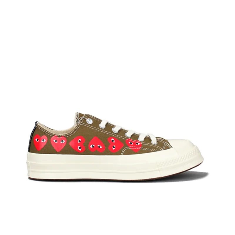 Converse Chuck Taylor All Star 70 Ox Comme Des Garcons Multi Heart Green-1