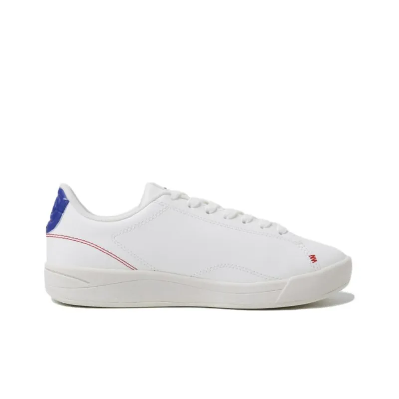 Le Coq Sportif Anti Slip Wear Resistant Low Top Skateboard Shoes Unisex White Blue-1
