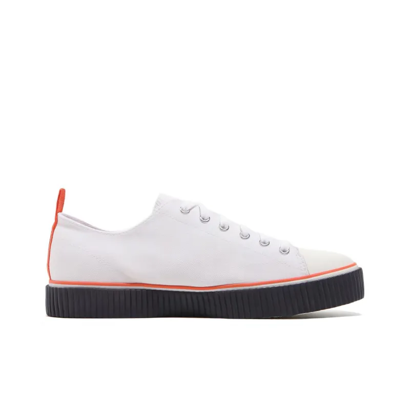 FILA Layer Low Top Stylish Casual Skate Shoes Unisex White Red Korean Version 'White Red'-1