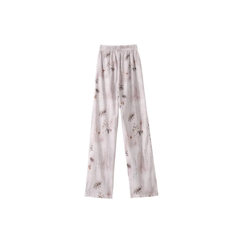 0571 Family Casual Pants Women's Pink-1
