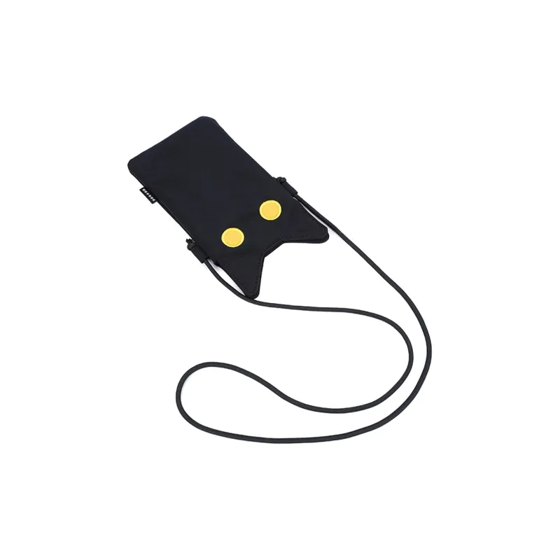 NOXXON Nylon Fabric Cell Phone Pouch Crossbody Bags Medium Size Women's Obsidian Black/Khaki/Haze Blue-2