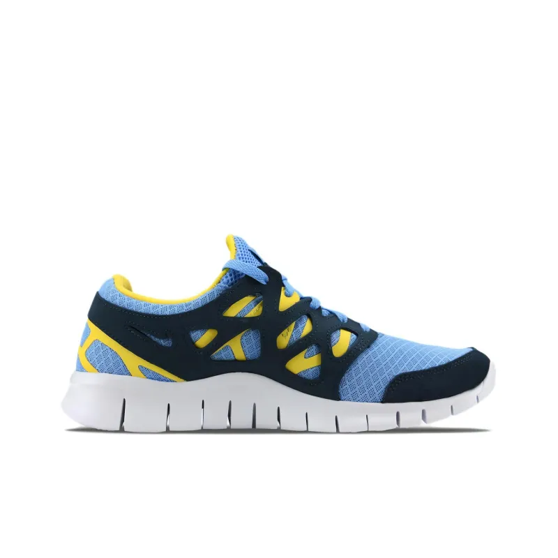 Nike Free Run 2 University Blue Navy Yellow Strike-1