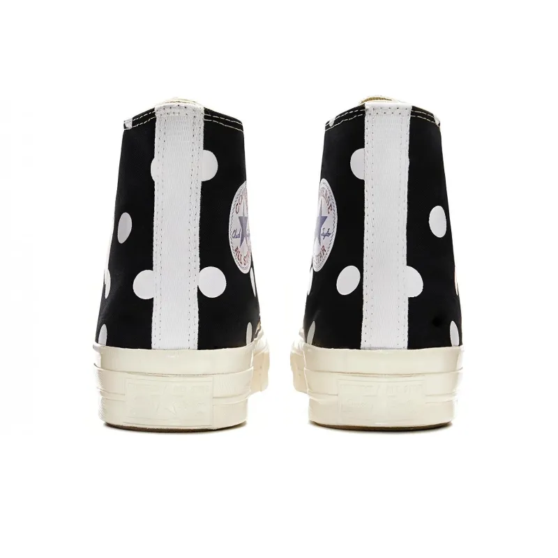 Converse Chuck Taylor All Star 70 Hi Comme Des Garcons Play Polka Dot Black-3