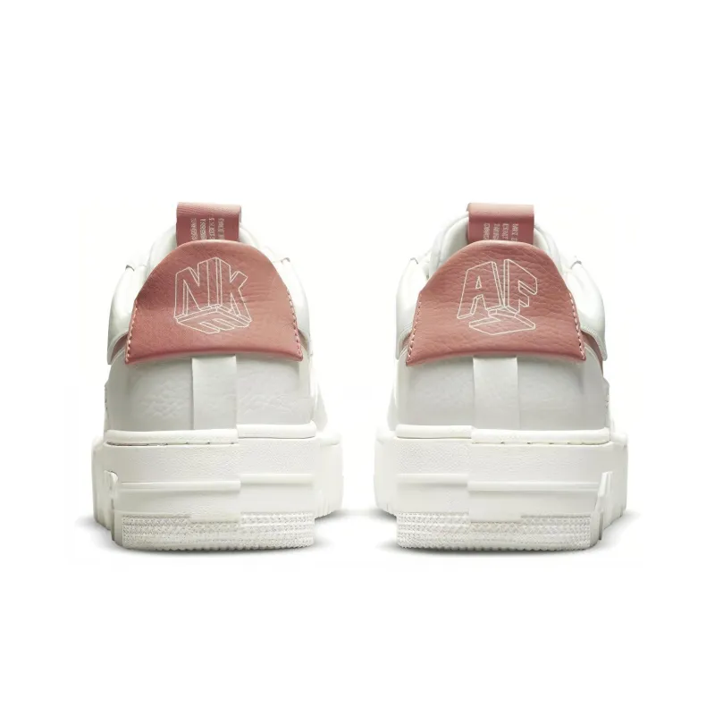 Nike Air Force 1 Low Pixel White Rust Pink Women's-4