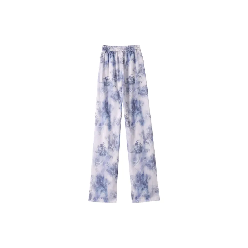 0571 Family Casual Pants Women's Blue-1