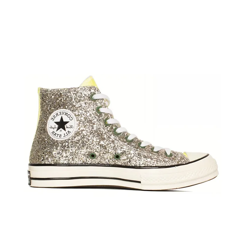 Converse Chuck Taylor All Star 70 Hi Jw Anderson Glitter Gold Silver-1