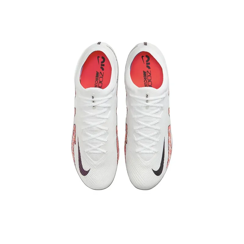 Nike Zoom Mercurial Vapor 15 Elite Fg White Bright Crimson-3