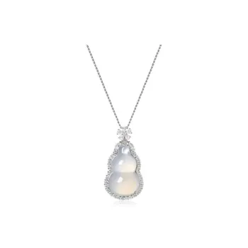 MOONS FAME Chalcedony Jade Necklaces Women's