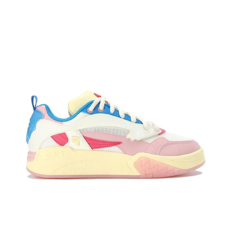 FILA FUSION Lifestyle Basketball Heritage Sneakers 'White Blue Pink' Women's-1