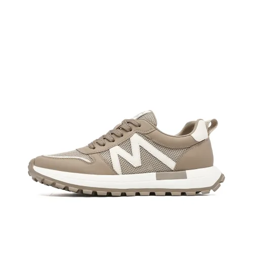 TRUMPPIPE Lightweight Low Top Casual Shoes Men's Apricot