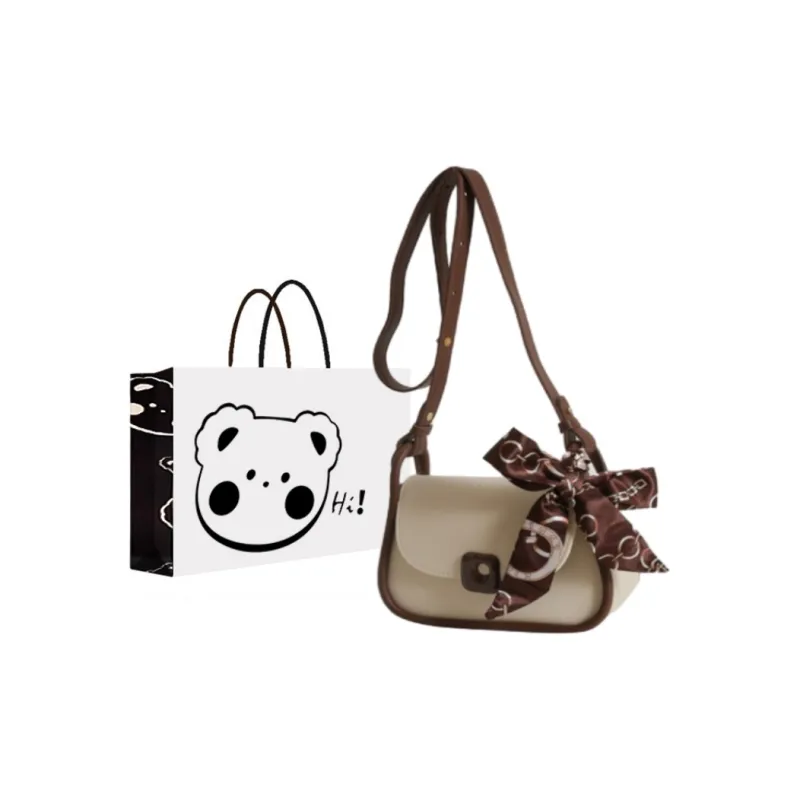 NX DOUGHNUT PU Crossbody Bag Regular Women's White Black White & Pink White & Brown-5
