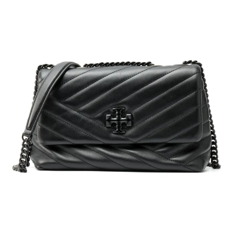 TORY BURCH Kira Sheepskin Envelope Bag, Crossbody Bag, Shoulder Bag Trumpets Women's Black-1