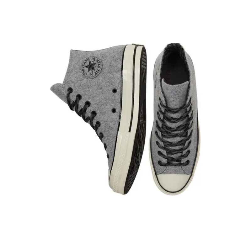 Chuck 70 Converse High Flannel 'Grey'-3