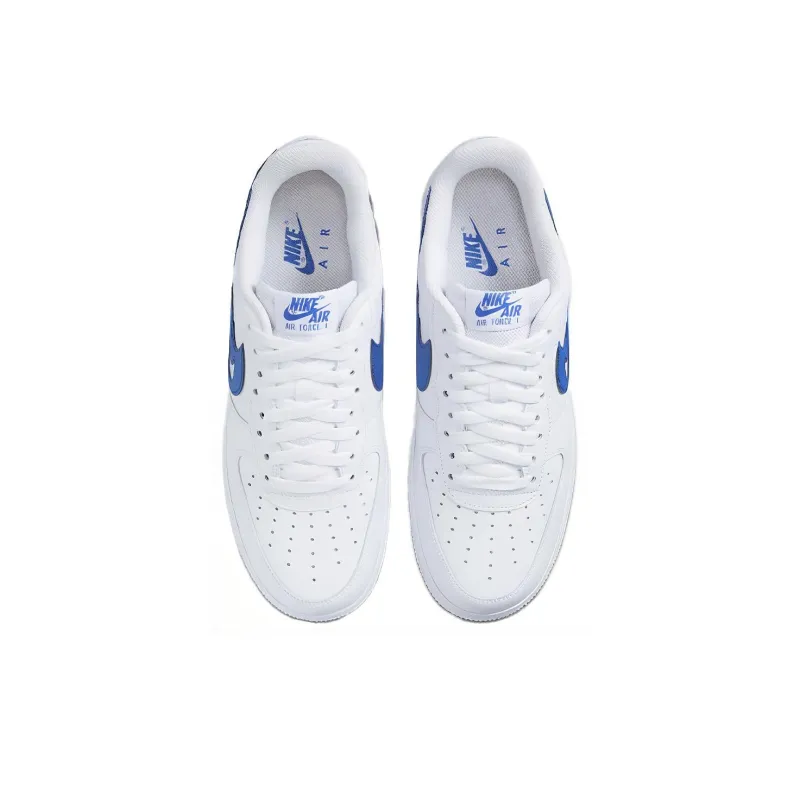 Nike Air Force 1 Low '07 Fm Cut Out Swoosh White Game Royal-3