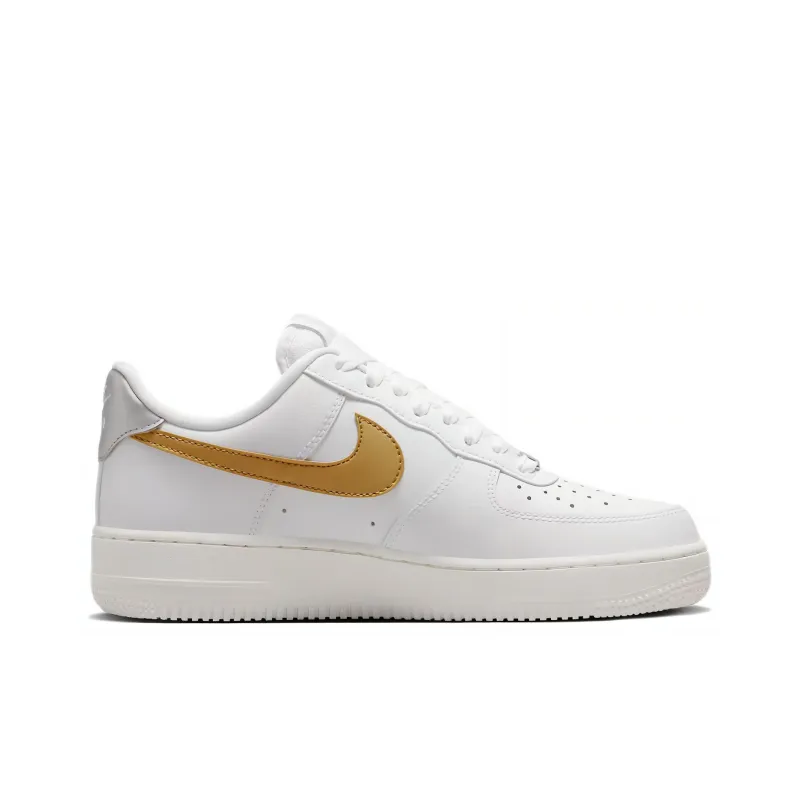 Nike Air Force 1 Low '07 White Metallic Gold Women's-1