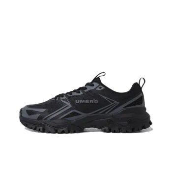 Umbro Cushioning, Wear Resistant Low Top Running Shoes Unisex Black Gray