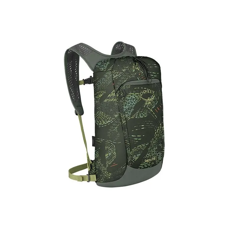 OSPREY Recycled Polyester Outdoor Mountaineering Bag Backpack Regular Unisex Dark Green Print-1