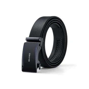 HLA Cow Leather Belts Men's Width 3.5cm