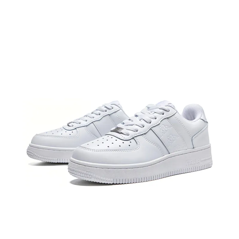 Kappa Back to Back Breathable Low Top Skateboard Shoes Unisex Heron Feather White-2
