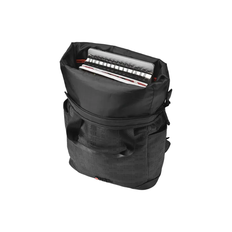 ONRF PVC Laptop Bag Backpack Regular Unisex Cool Black-2