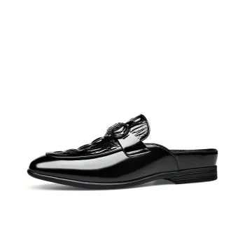 LUOMAIKE Wrap-toe Slippers Men's Black