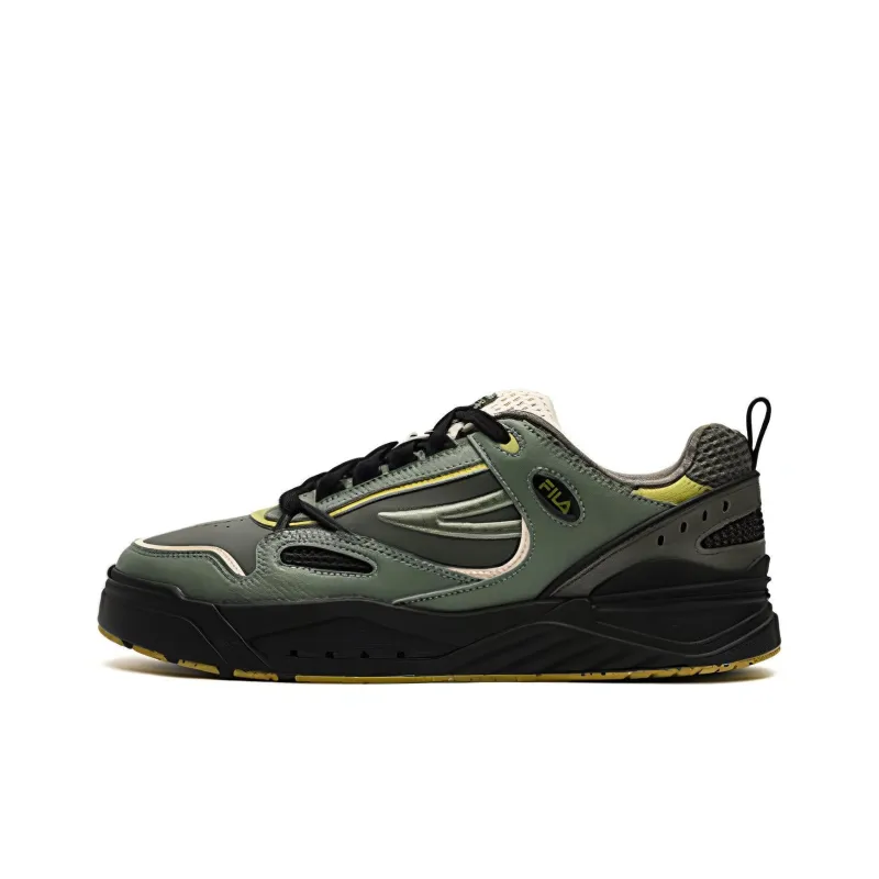 FILA SLAM Anti Slip Wear Resistant Low Top Skateboard Shoes Men's Green-0