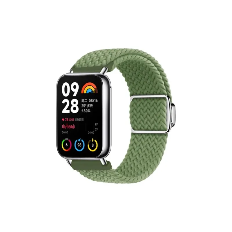 CHENSONG Xiaomi Red Beige Compatibility Watch Band Canvas Material-0