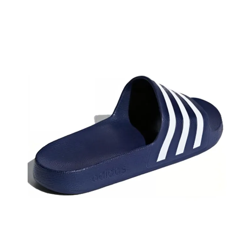 Adidas Adilette Aqua Slides Dark Blue Cloud White-2