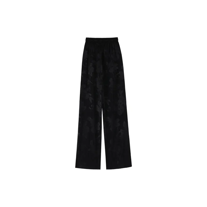 0571 Family Casual Pants Women's Black-1