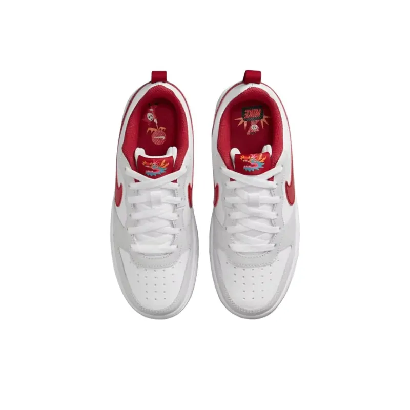 Nike Court Borough Low Recraft 'Photon Dust University Red' Gs-2