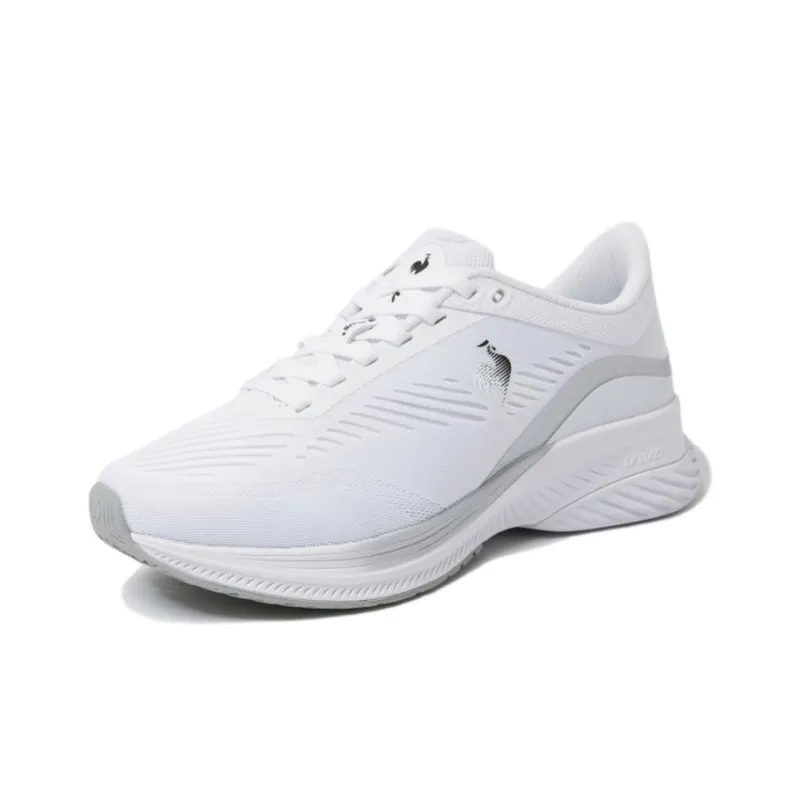 Le Coq Sportif Cushioning Anti-Slip And Wear-Resistant Low-Top Running Shoes Unisex White Gray-5