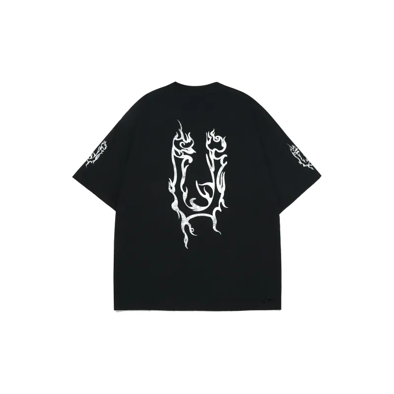 Guuka Short Sleeved T Shirts Unisex Black-1