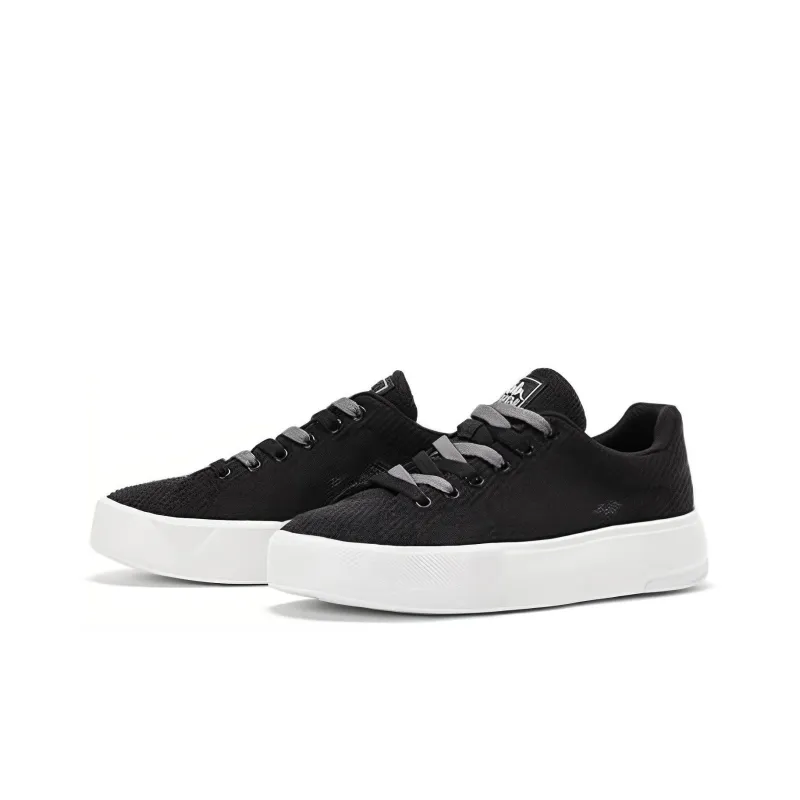 Kappa Slip Resistant, Abrasion Resistant, Breathable Low Top Skateboard Shoes Unisex Black-1