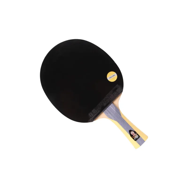 DHS Ping Pong Paddles Unisex Solid Wood Baseboard Red/Black-4