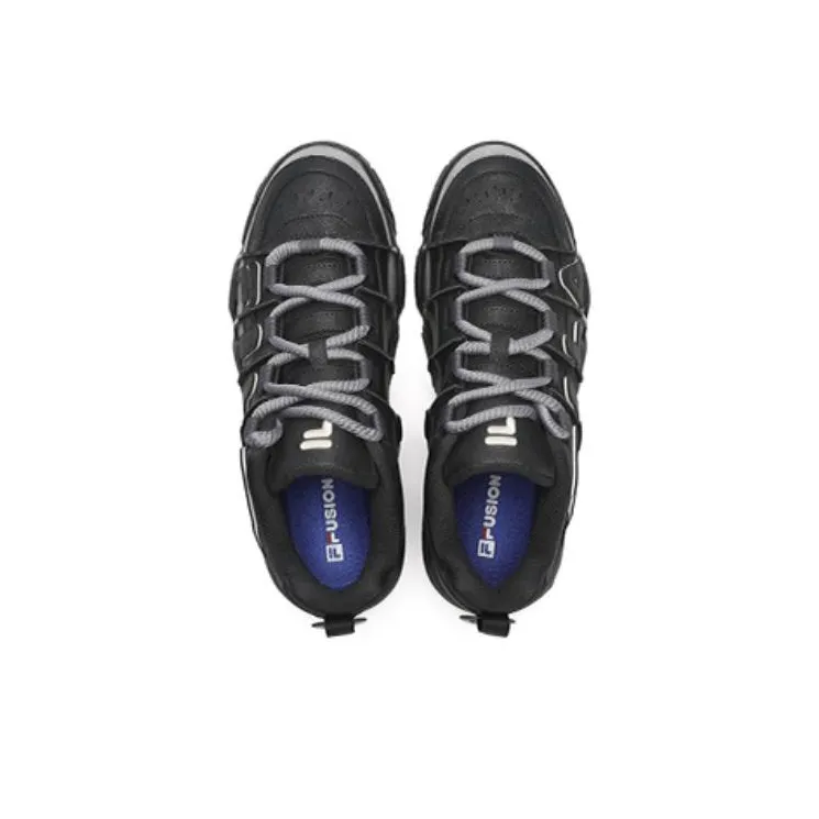 FILA FUSION BARRICADE Slip Resistant Breathable Low Top Casual Shoes Men's Black-3