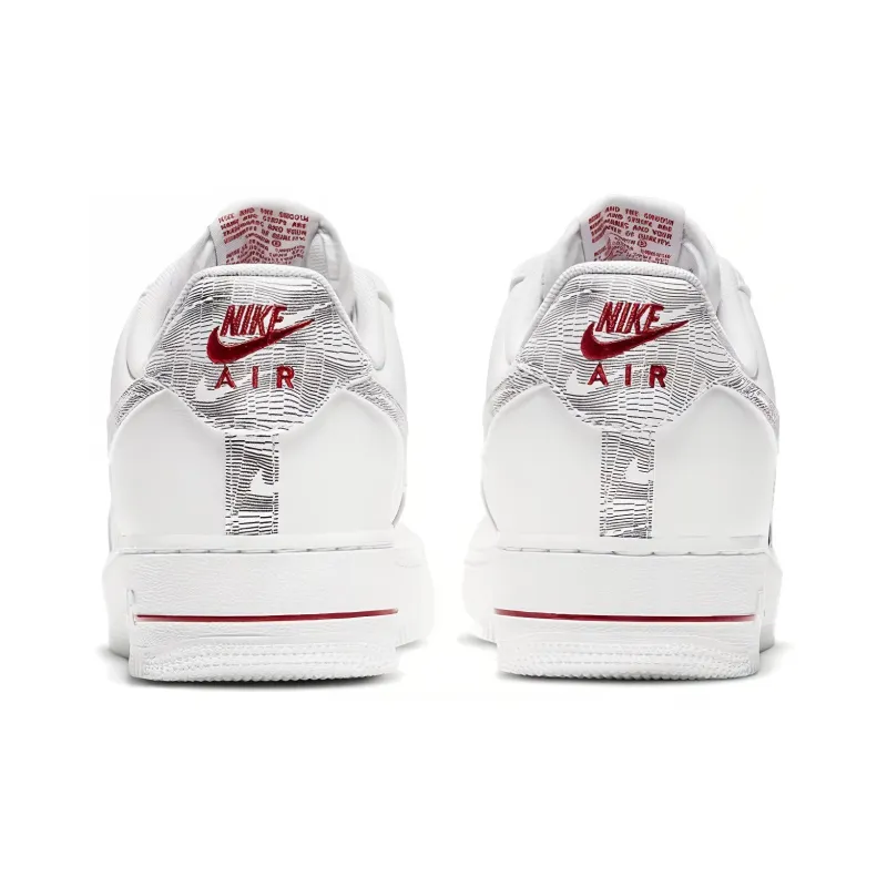 Nike Air Force 1 Low Topography Pack White University Red-4