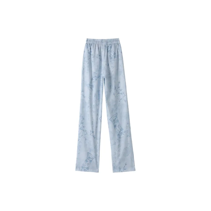 0571 Family Casual Pants Women's Blue-1