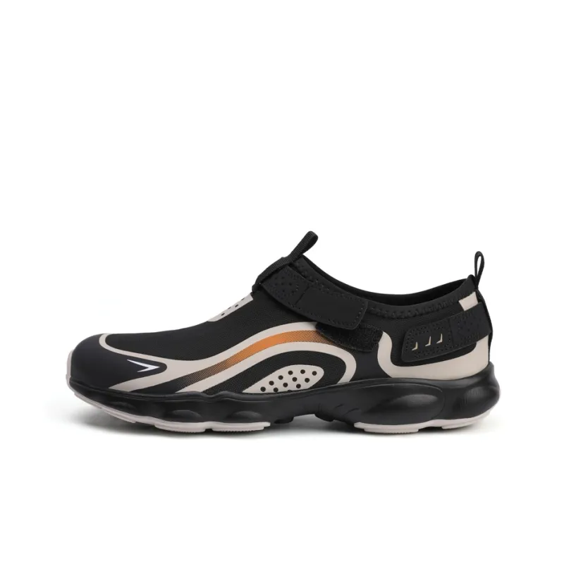 Camssoo Indoor Fitness Swim Water Shoes River Trekking Shoes Unisex Black-11