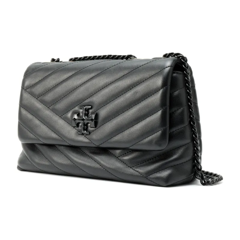 TORY BURCH Kira Sheepskin Envelope Bag, Crossbody Bag, Shoulder Bag Trumpets Women's Black-3